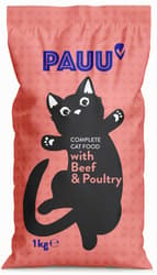 PAUU Trockenfutter für Katzen, Rind & Geflügel
