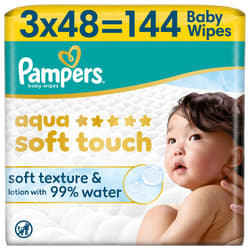 Pampers Feuchttücher Aqua Soft Touch 3x144 St