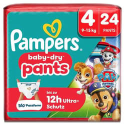 Pampers Baby Dry Pants Gr. 4 Maxi 9-15kg Single Pack Paw Patrol 24 St. 