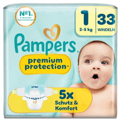 Pampers Premium Protection New Baby Windeln Gr. 1 Newborn 2-5kg Single Pack 33 St