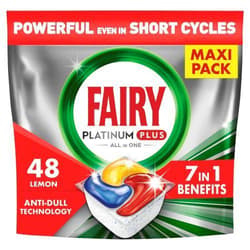 Fairy Maschinengeschirrspülmittel Tabs Platinum Plus Zitrone - 48 Stück