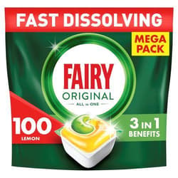 Fairy Maschinengeschirrspülmittel Spülmaschinen Tabs All-in-One Original - 100 Stück