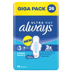 Always Ultra Damenbinden Größe 3 - Long Plus mit Flügeln Gigapack 26