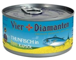 Vier Diamanten Thunfisch in Rapsöl