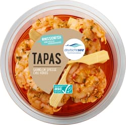 Deutsche See Garnelen Spieße Chili Kokos