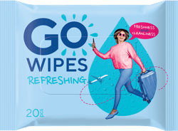 GoWipes Refreshing Wet 
Wipes with Vitamin E & D-pantheno