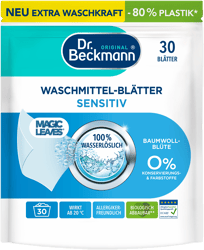 Dr. Beckmann Waschmittel-Blätter Sensitiv Baumwollblüte