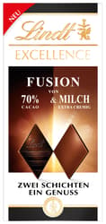 Lindt Excellence Fusion 70% & Milch