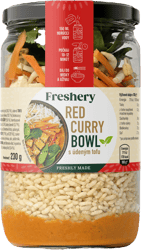 Freshery Red Curry Bowl mit geräuchertem Tofu