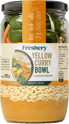 Freshery Yellow Curry Bowl mit Hühnerfleisch