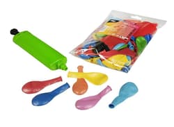 PAPSTAR 100 Luftballons mit Pumpe Ø 22 cm farbig sortiert