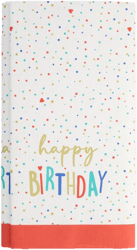 PAPSTAR Tablecloth, paper 120 cm x 180 cm "Happy Birthday"