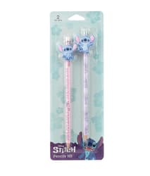 CoolPack Bleistifte Disney Stitch Fashion mit Radiergummi pink/lila 2 Stück