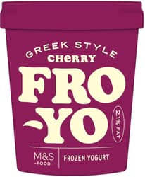 Marks & Spencer Frozen Yoghurt Greek Style with Cherries (tiefgekühlt)