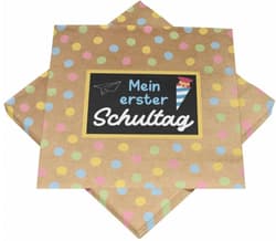 Servietten Mein 1. Schultag 3-lagig 33x33cm 20 Stück
