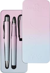 Faber-Castell Set Poly Ball Pen Blushing Sky Füller KS