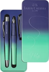 Faber-Castell Set Poly Ball Pen Buzzing Blue Füller KS