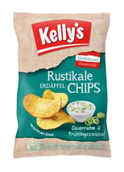 Kelly's Rustikale Erdäpfel Chips Sauerrahm & Frühlingszwiebel