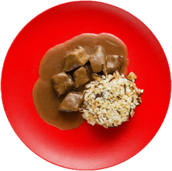 Balanced Food Rindfleischeintopf mit Karfiolreis
