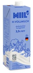 MIIL UHT whole milk 3.5%, 1 L, DLG Silver