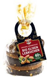 Original Nuremberg organic gingerbread, 2xchocolate,2xnatural,1xglazed 5 pieces
