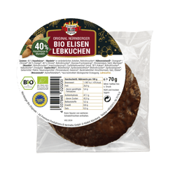 Original Nürnberger BIO Elisenlebkuchen Schoko 1 Stk.