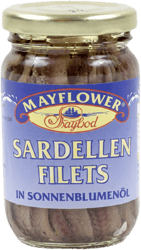 Mayflower Anchovy Fillets in Sunflower Oil