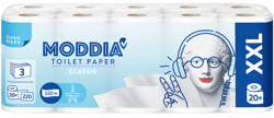 Moddia toilet paper 20 rolls á 220 sheets 3 ply