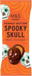 Marks & Spencer Peanut Butter Spooky Skull Milchschoko mit Erdnussfüllung