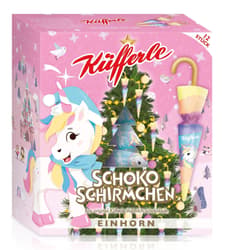 Küfferle Schokoschirmchen Einhorn 12er