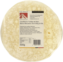 CasaMexico Tortillas de Maiz Caseras 15 cm