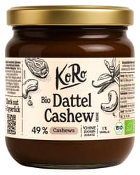 KoRo BIO Dattel Cashew Creme mit Vanille