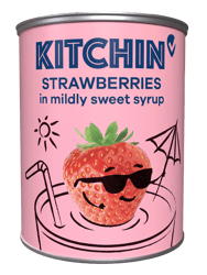 Kitchin Strawberries in light syrup