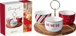 Christmas serving set, 4-piece, 29 × 29 cm