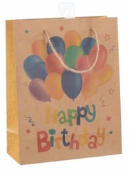 Idena Gift Bag Happy Birthday Balloons 18x23x8cm