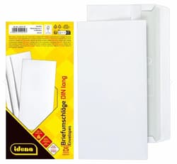 Idena envelopes 75g/m² self-adhesive without window white DIN long 25 pieces