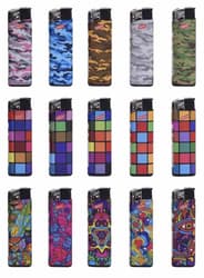 Electronic lighter, 3 pieces in different colors