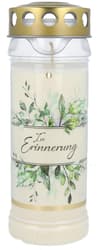 Hofer Premium 7-Day Motif Candle "In Memory" transparent