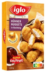 Iglo chicken nuggets in batter