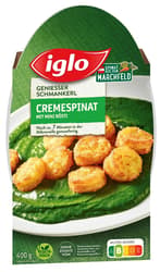 Iglo Marchfelder Cremespinat mit Mini Rösti (tiefgekühlt)