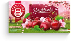 Teekanne Früchtegarten Herzkirsche Teebeutel
