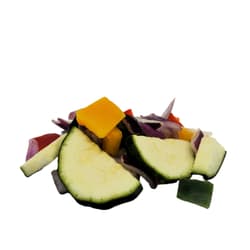 Steak vegetables, ready to cook