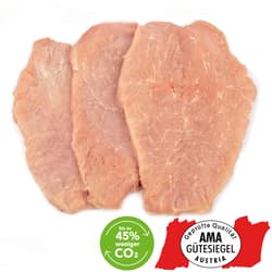 Regional-Optimal AMA Schwein Schnitzel von der Schale