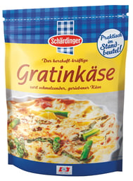 Käse gerieben