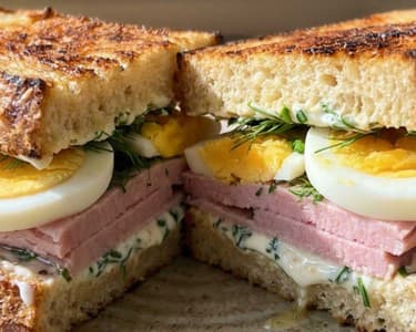 Schinken-Ei-Sandwich