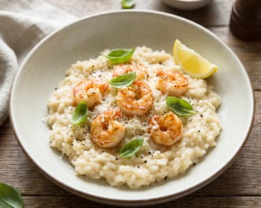 Risotto mit Garnelen