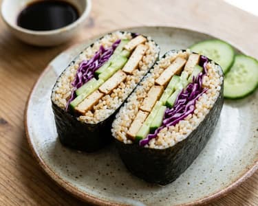 Onigirazu mit Tofu | Der gesunde Sushi-Sandwich