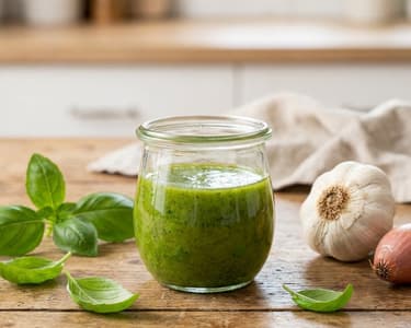 Frische Basilikum-Vinaigrette