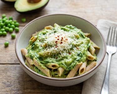 Grüne Avocado-Pasta | Cremig & Gesund hotový do 30 minut