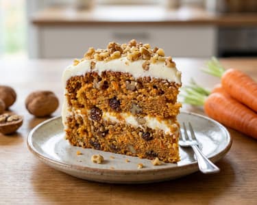 Saftige Karottentorte mit Frischkäse-Frosting